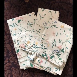 Country Curtains 3 window panels with tie backs